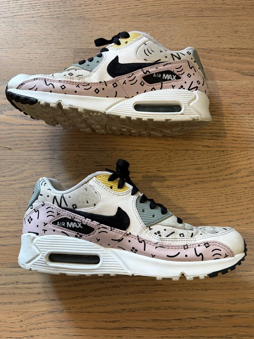 Nike Air Max 90 Premium Barely Rose Sneakers Men's Shoes - Size 8.5 M, 10.5 W